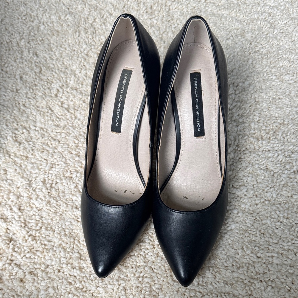 French Connection Black Pointed Heels